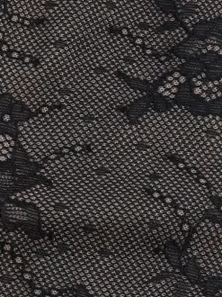Corset en dentelle florale pour femme - Bustier noir d'inspiration gothique - Tenue de soirée estivale 2026