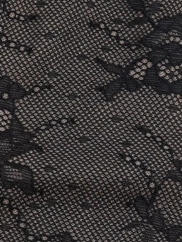 Corset en dentelle florale pour femme - Bustier noir d'inspiration gothique - Tenue de soirée estivale 2026