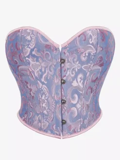 Corset noir Lingerie Shapewear Corsets noirs à boutons sur le devant pour femmes