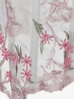 Corsets pour femmes débardeur chic d'intérieur blanc à lacets et bretelles spaghetti imprimé fleurs