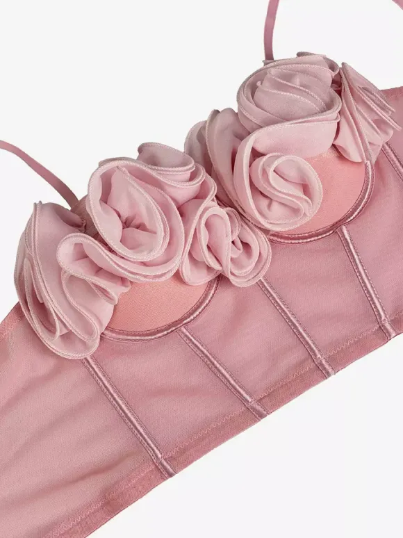 Corsets noirs et rouges sexy sans manches et bustiers coupe ajustée à fleurs