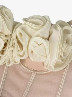 Corsets noirs et rouges sexy sans manches et bustiers coupe ajustée à fleurs