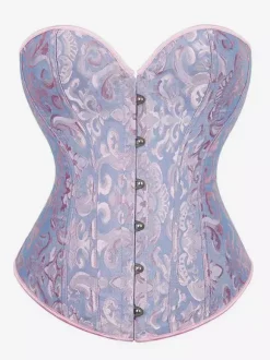 Corset vintage Vêtements vintage pour femmes 艗illets en polyester