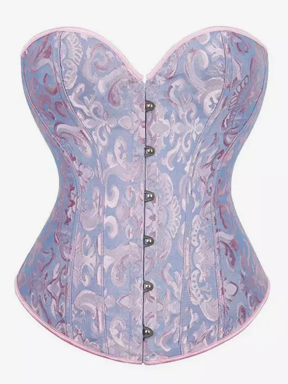 Corset vintage Vêtements vintage pour femmes 艗illets en polyester