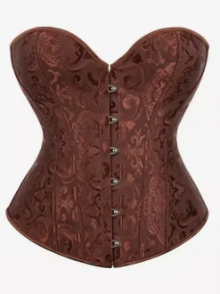 Corset vintage Vêtements vintage pour femmes 艗illets en polyester