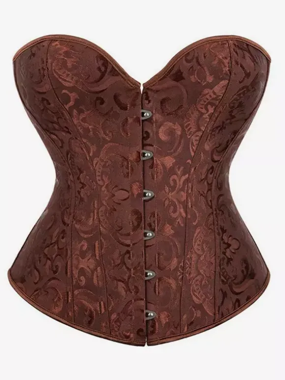 Corset vintage Vêtements vintage pour femmes 艗illets en polyester