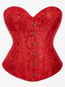 Corset vintage Vêtements vintage pour femmes 艗illets en polyester