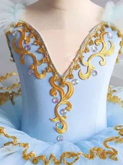 Costume de ballerine pour spectacle de ballet avec tutu de fée papillon