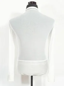 Costume De Danse Latine Homme Top Manches Longues Transparentes Sexy