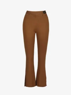 Costume de danse latine marron café pantalon en Polyester pour femmes Costume de danse latine élégant