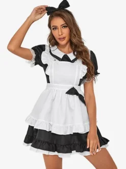 Costume De Femme De Chambre Robe Pour Femme Déguisement Sexy Servante