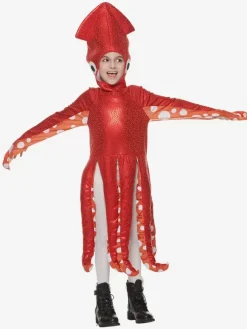 Costume de jeu pour enfants créature marine calmar mignon une pièce costume amusant pour fête scolaire