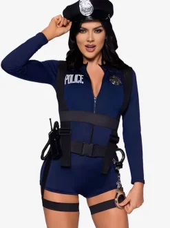 Costume De Police Sexy En Polyester Attrayant