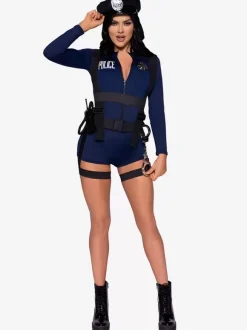 Costume De Police Sexy En Polyester Attrayant