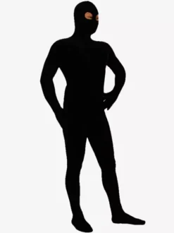 Costume de Zentai noir en velvet de fibre élastique Déguisements Halloween