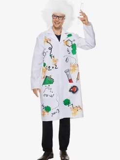 Costume d'événement de fête de campus de scientifique fou de laboratoire amusant de Frankenstein d'Halloween