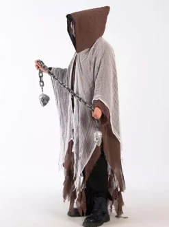 Costume effrayant de cape fantôme en lambeaux pour Halloween