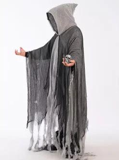 Costume effrayant de cape fantôme en lambeaux pour Halloween