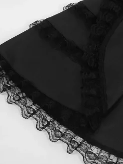 Costume mi-long punk gothique jacquard croisé pour femme manteau noir à queue d'hirondelle style européen et américain