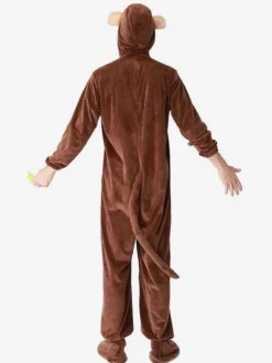 Costume Animaux Homme Costume De Singe Marron Foncé Costume Carnavals Déguisements Halloween