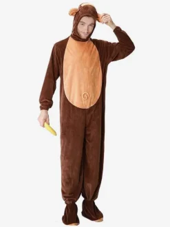 Costume Animaux Homme Costume De Singe Marron Foncé Costume Carnavals Déguisements Halloween