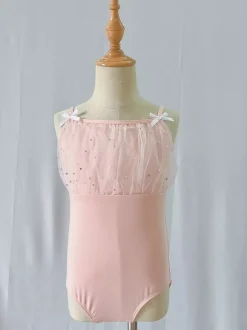 Costume de danse classique pour enfant robe de ballerine en polyester lavande costumes de danse