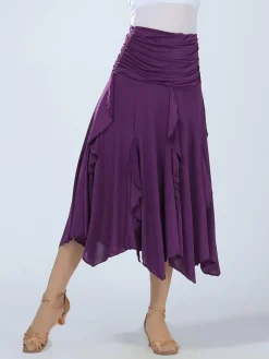 Costume de danse de salle de bal Jupe Maxi de haute performance féminine Déguisements Halloween