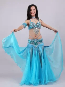 Costume de danse du ventre pour femme ensemble de 5 pièces