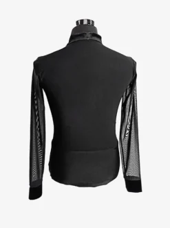 Costume De Danse Latine Homme Top Manches Longues Transparentes Sexy