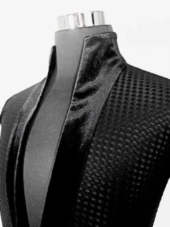 Costume De Danse Latine Homme Top Manches Longues Transparentes Sexy