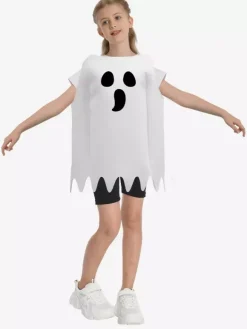 Costume de fantôme d'Halloween combinaison fantôme avec imprimé holographique 3D tenue de cosplay pour scène