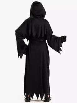 Costume de Faucheuse d'Halloween pour enfants robe de démon gothique tenue de scène