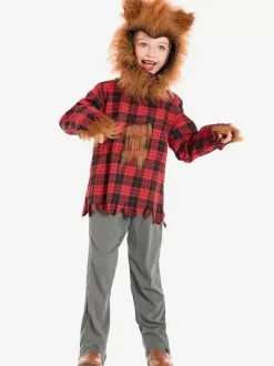 Costume De Loup-Garou Animal De Noël Enfants Spectacle Déguisement