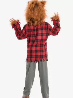 Costume De Loup-Garou Animal De Noël Enfants Spectacle Déguisement