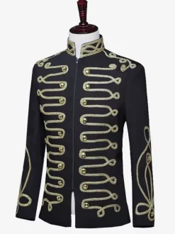 Costume de palais pour hommes tenue de spectacle sur scène Costumes rétro à manches longues