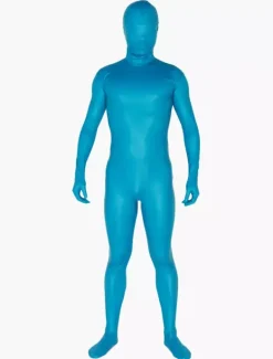 Costume de zentai bleu métallisé Déguisements Halloween