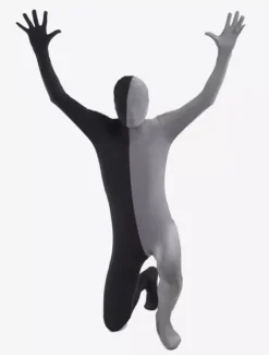 Costume de zentai combinaison enveloppé unisexe en lycra spandex multicolore effet patchwork Déguisements Halloween