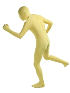 Costume de zentai combinaison enveloppé unisexe en lycra spandex jaune Déguisements Halloween
