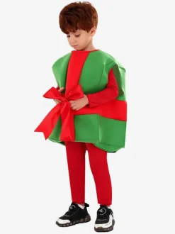 Costumes De Boîte-Cadeau De Noël Enfants Cosplay De Noël Déguisement