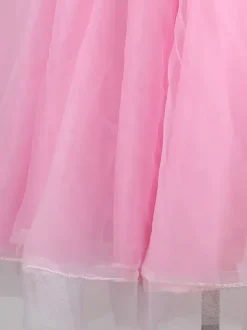 Costumes de danse de salon rose femmes élégant Lycra Spandex col en v paillettes robe robe de danse
