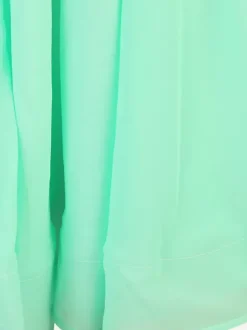 Costumes de danse de salon vert menthe femmes Lycra Spandex ensemble robe strass robe de danse