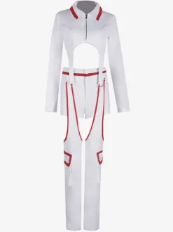 Costumes De Danse Jazz Pantalons En Polyester Femmes Top Ensemble De Danse