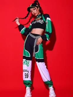 Costumes de danse Jazz pantalons en Polyester pour filles pardessus vêtements de danse