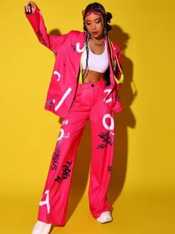Costumes De Danse Jazz Pantalon Large En Polyester Pour Filles
