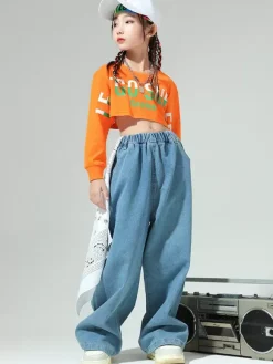 Costumes de danse Jazz top pantalon en Polyester femmes ensemble de danse