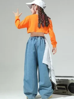 Costumes de danse Jazz top pantalon en Polyester femmes ensemble de danse