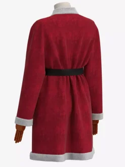 Costumes de Noël unisexes rouges pour les fêtes de Noël