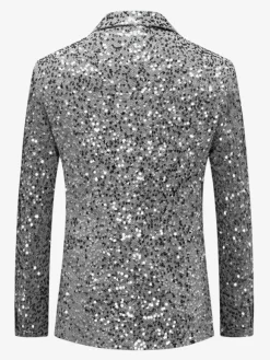 Costumes de Performance rétro Sequni pour hommes dorés pardessus rétro pour hommes