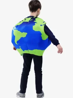 Costumes d'Halloween pour enfants Ensemble bleu en polyester pour Halloween Haut pour enfants