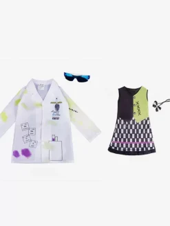Costumes d'Halloween pour enfants Ensemble de polyester en fibre de polyester blanc Halloween Haut pour enfants